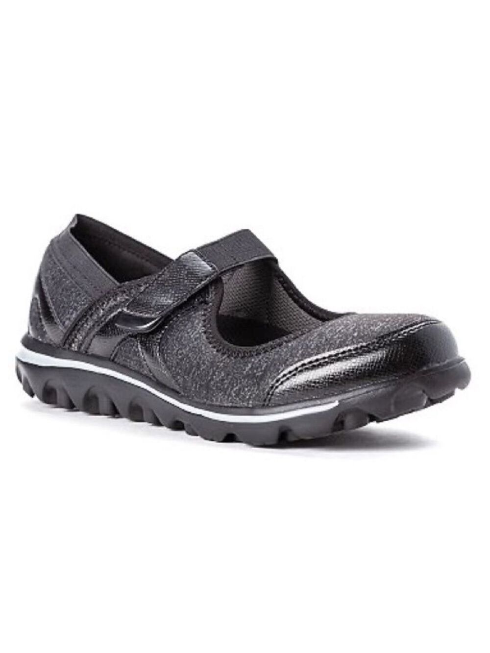 PROPET Onalee Women's Mary Jane Shoes Grey/Black 9.5